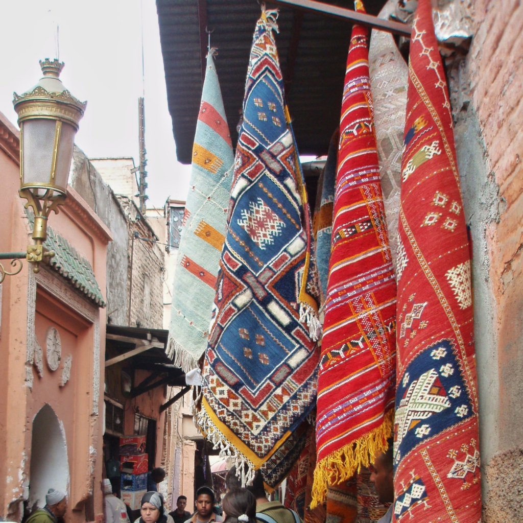Le souk des tapis Marrakech