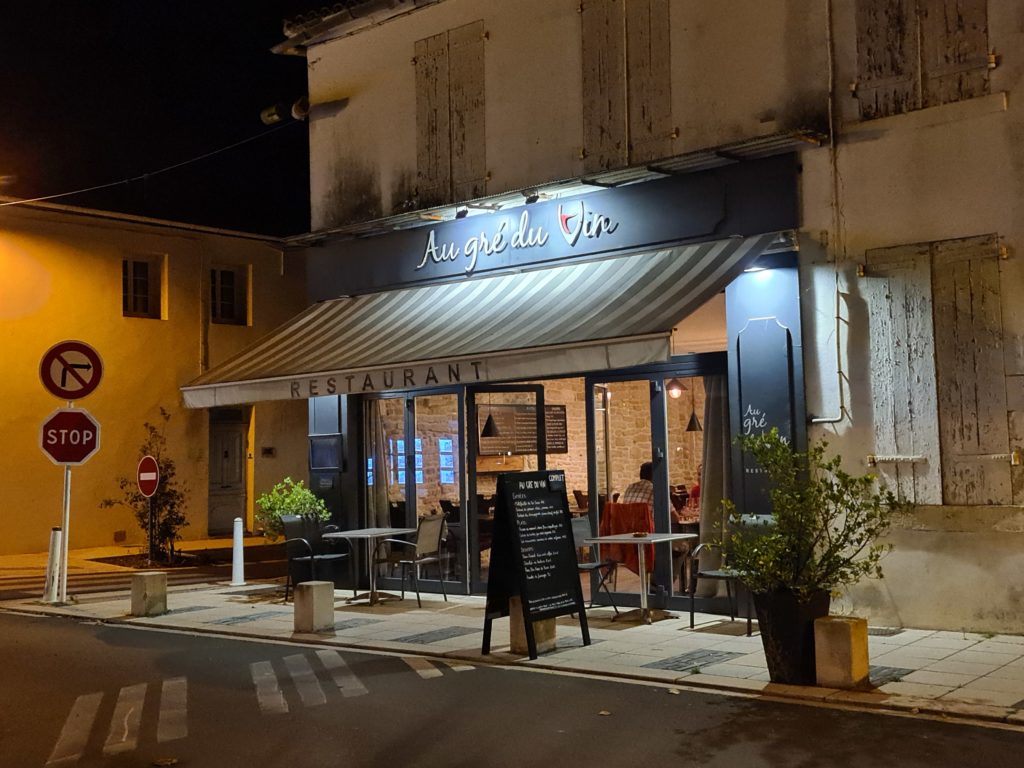 Restaurant au Gré du vin, île d'Oléron